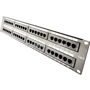 Patch panel ethernet domestico a 48 porte RJ45